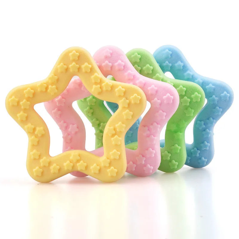 Brinquedo Mordedor Estrela para Cães – Limpeza Dental e Diversão