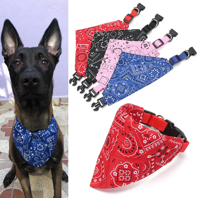 Bandana Ajustável para Pets – Lenço Triangular Confortável e Lavável