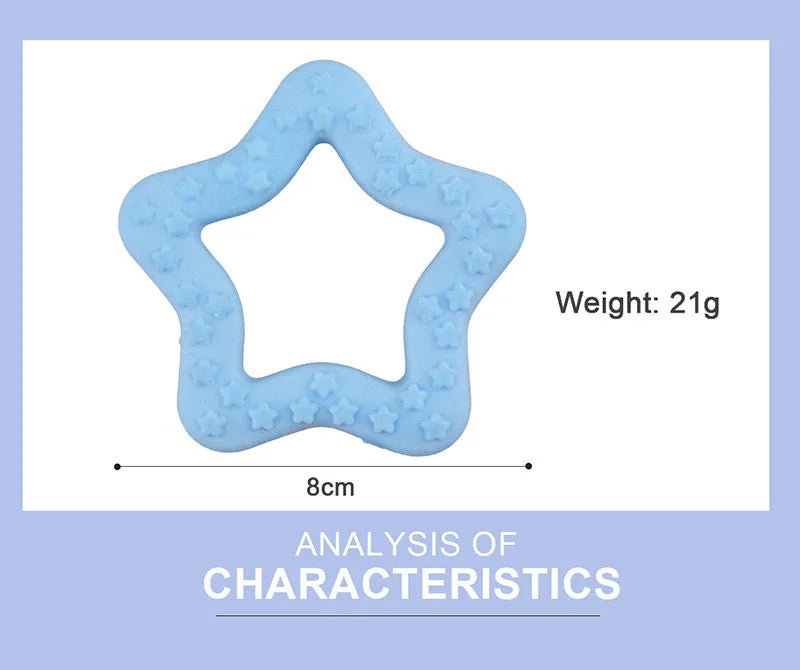 Brinquedo Mordedor Estrela para Cães – Limpeza Dental e Diversão