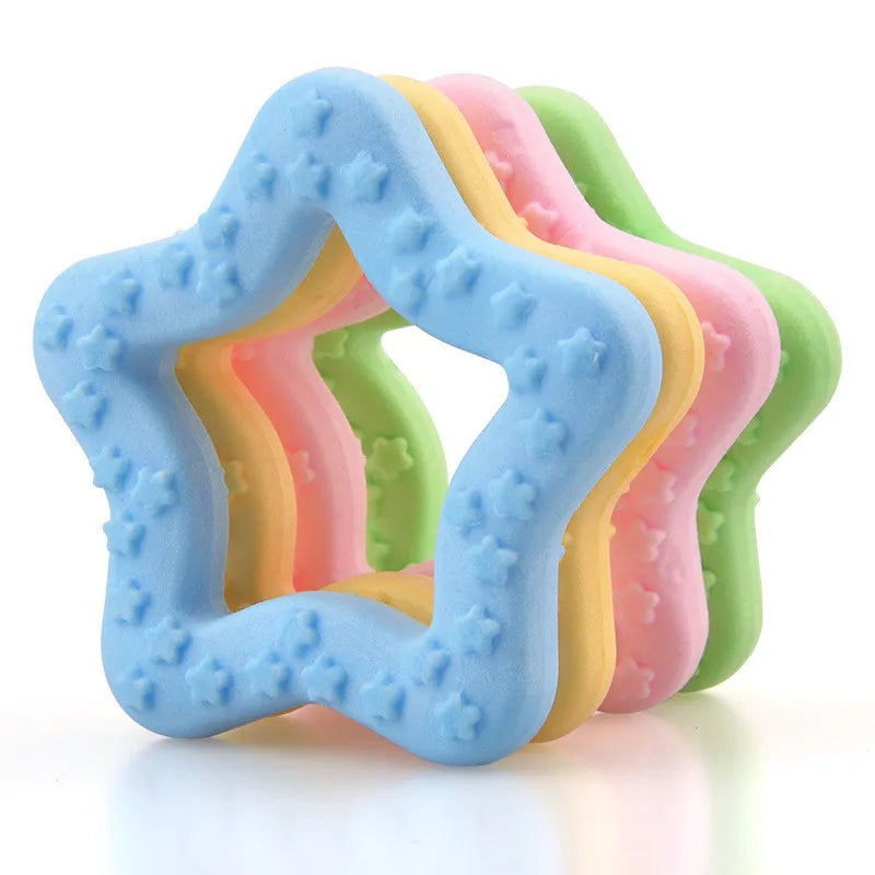 Brinquedo Mordedor Estrela para Cães – Limpeza Dental e Diversão