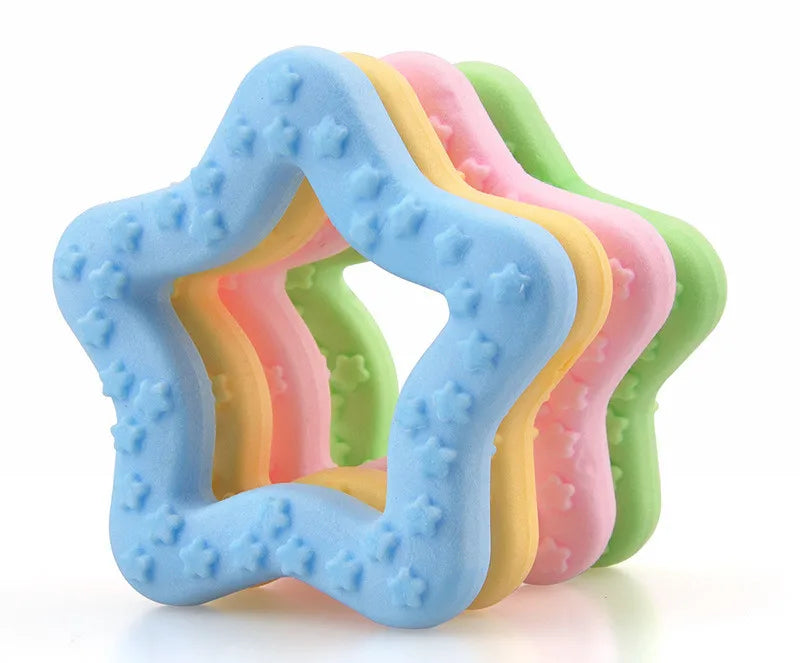 Brinquedo Mordedor Estrela para Cães – Limpeza Dental e Diversão