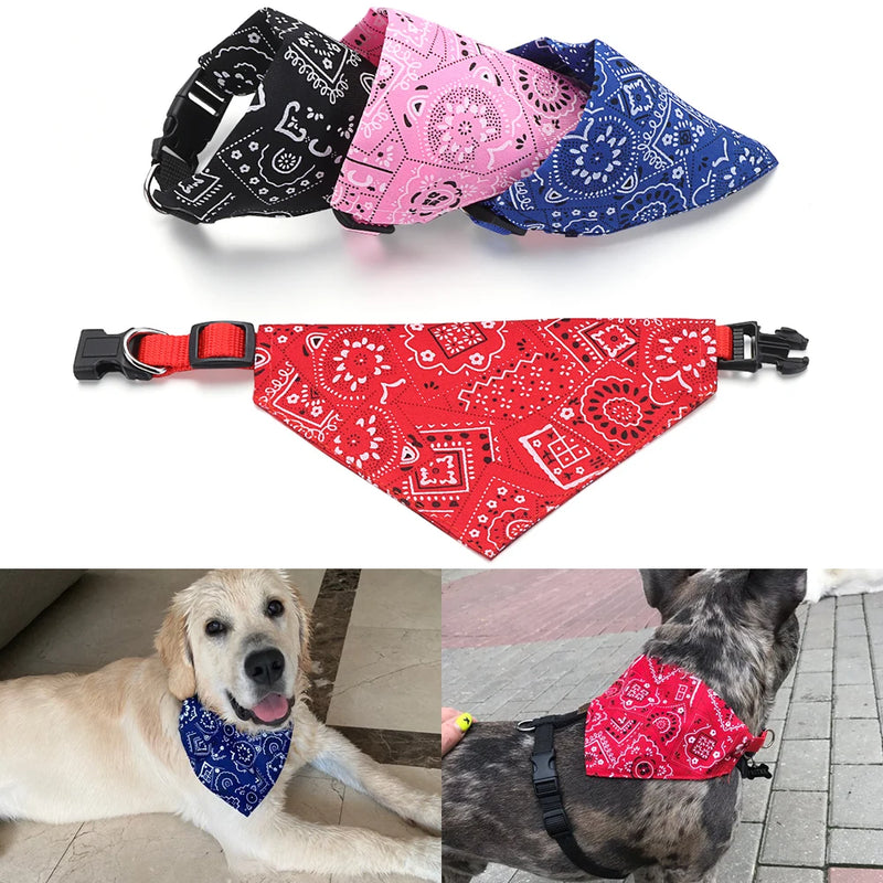 Bandana Ajustável para Pets – Lenço Triangular Confortável e Lavável