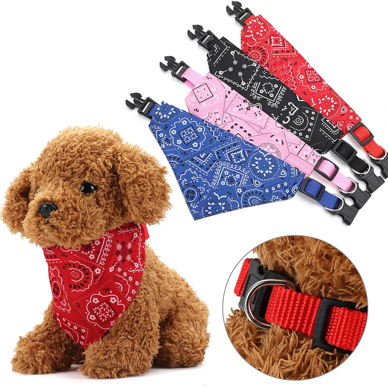 Bandana Ajustável para Pets – Lenço Triangular Confortável e Lavável