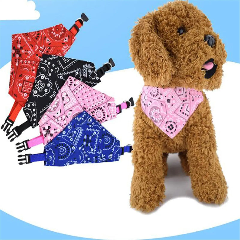 Bandana Ajustável para Pets – Lenço Triangular Confortável e Lavável