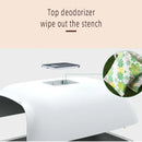 Caixa de areia para gatos totalmente fechada com controle de odores e pá bidirecional