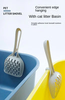 Pá Coletora com Base para Limpeza de Areia de Gato