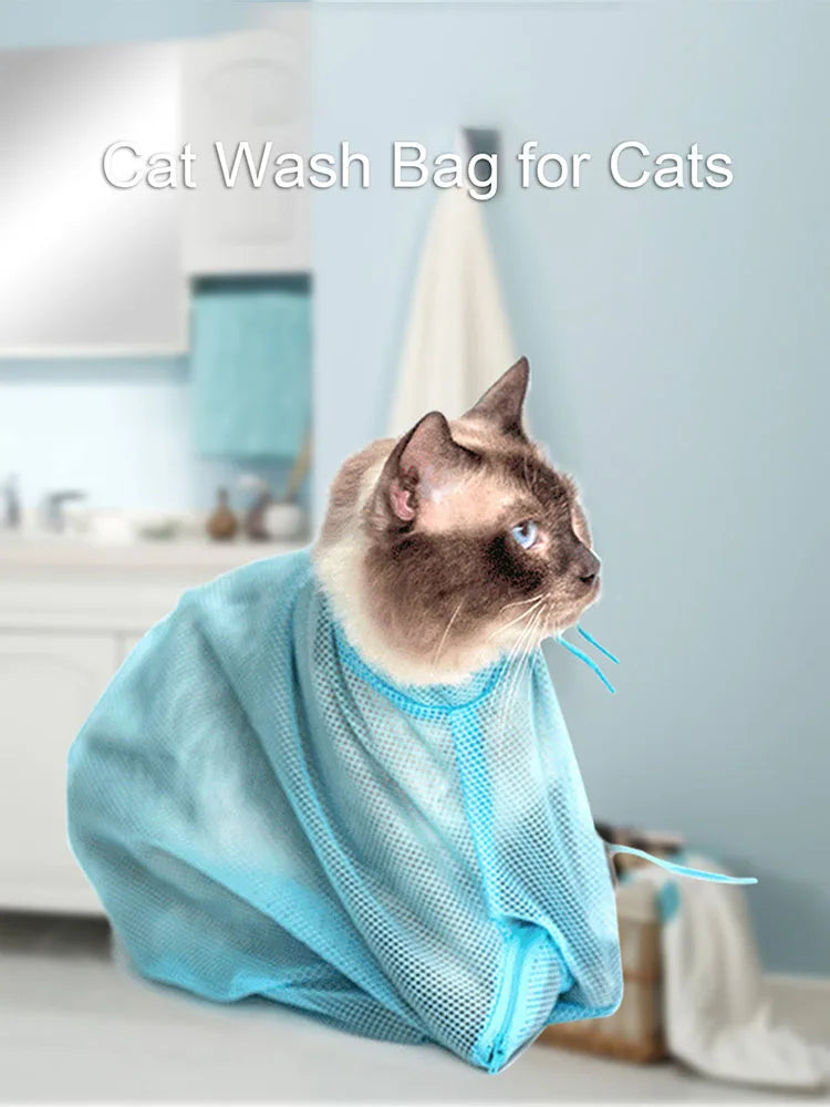 Bolsa de Banho Antiarranhões para Gatos