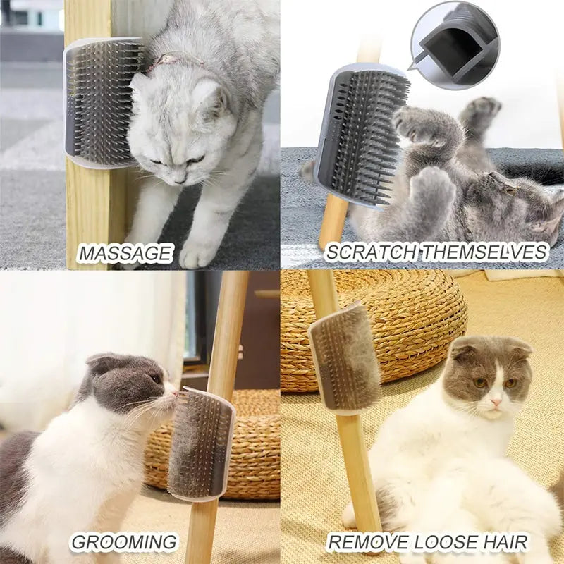 Escova de Massagem e Remoção de Pelos para Gatos
