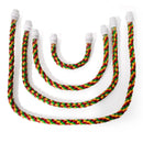 Poleiro de Corda Flexível para Pássaros – Colorido, Durável e Modelável