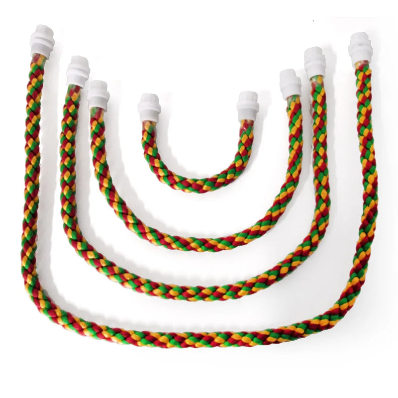 Poleiro de Corda Flexível para Pássaros – Colorido, Durável e Modelável