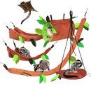 Hammock de Pelúcia para Hamster – Kit com 5 Peças de Ninho Suspenso para Pequenos Animais