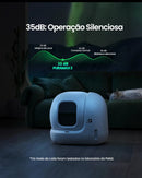 Caixa de Areia Automática para Gatos com Controle por Aplicativo e Limpeza Inteligente