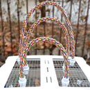 Poleiro de Corda Flexível para Pássaros – Colorido, Durável e Modelável