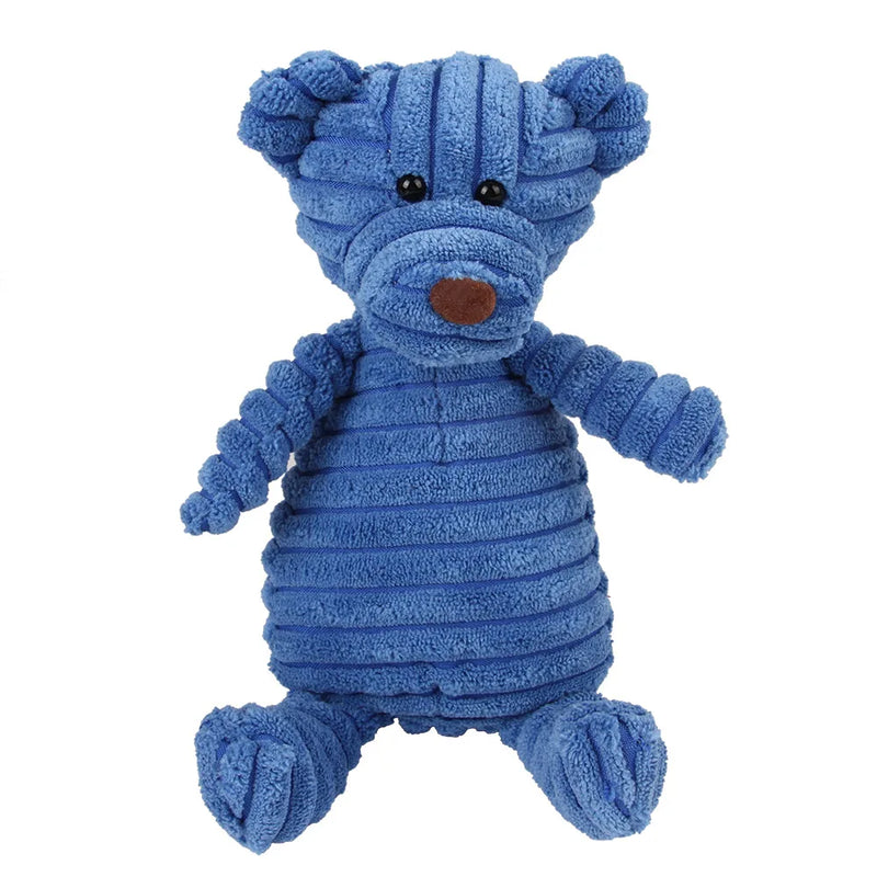 Brinquedo de Pelúcia Dentário para Cães – Mordedor com Som