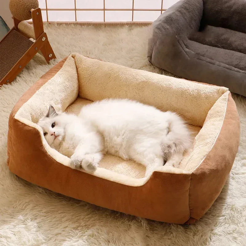 Cama Macia de Pelúcia para Gatos e Cães