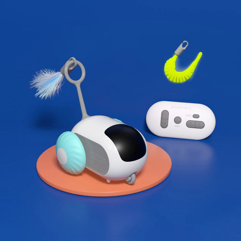 Smart Cat Toy – Carro Automático com Controle Remoto para Gatos e Cães