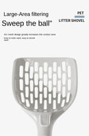 Pá Coletora com Base para Limpeza de Areia de Gato