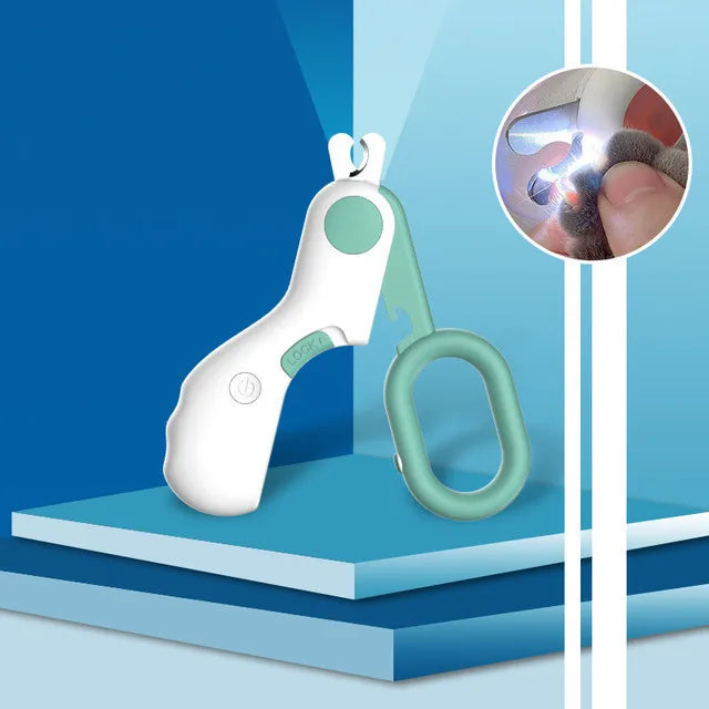 Cortador de Unhas Profissional para Pets com LED