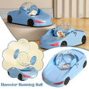Bola de Corrida Transparente para Hamster – Extra Grande com Design Estilo Carro Esportivo