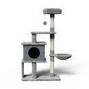 Árvore para Gatos Grande com Vários Níveis, Arranhador de Sisal e Plataformas de Madeira
