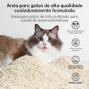 Areia de Gato Tofu Desodorizante 2,5 kg – Aglomeração Rápida, Natural e Descártavel no Vaso