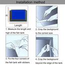 Adesivo Decorativo 3D para Fundo de Aquário – Paisagem Realista para Transformar o Aquário
