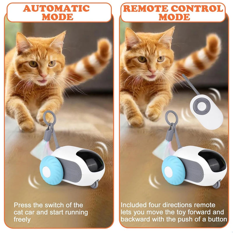 Smart Cat Toy – Carro Automático com Controle Remoto para Gatos e Cães
