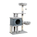 Árvore para Gatos Grande com Vários Níveis, Arranhador de Sisal e Plataformas de Madeira