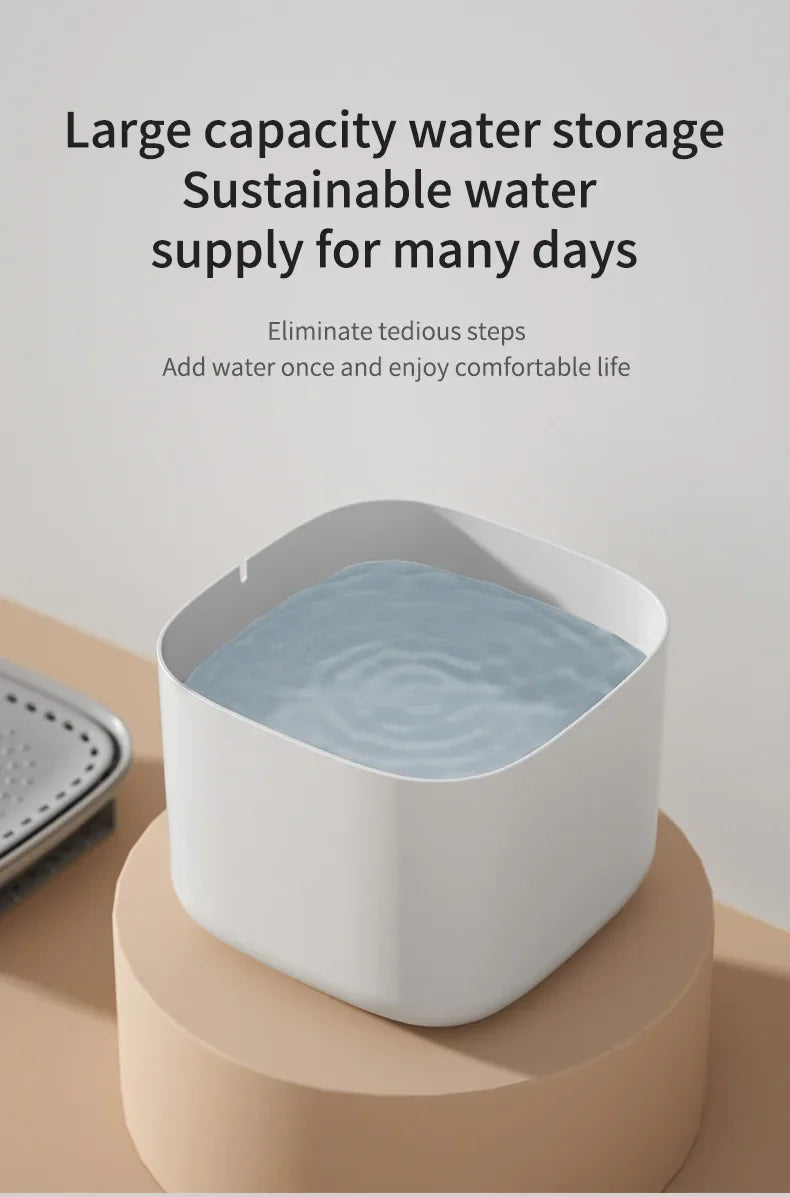 Fonte de água 3L - Recirculação automática