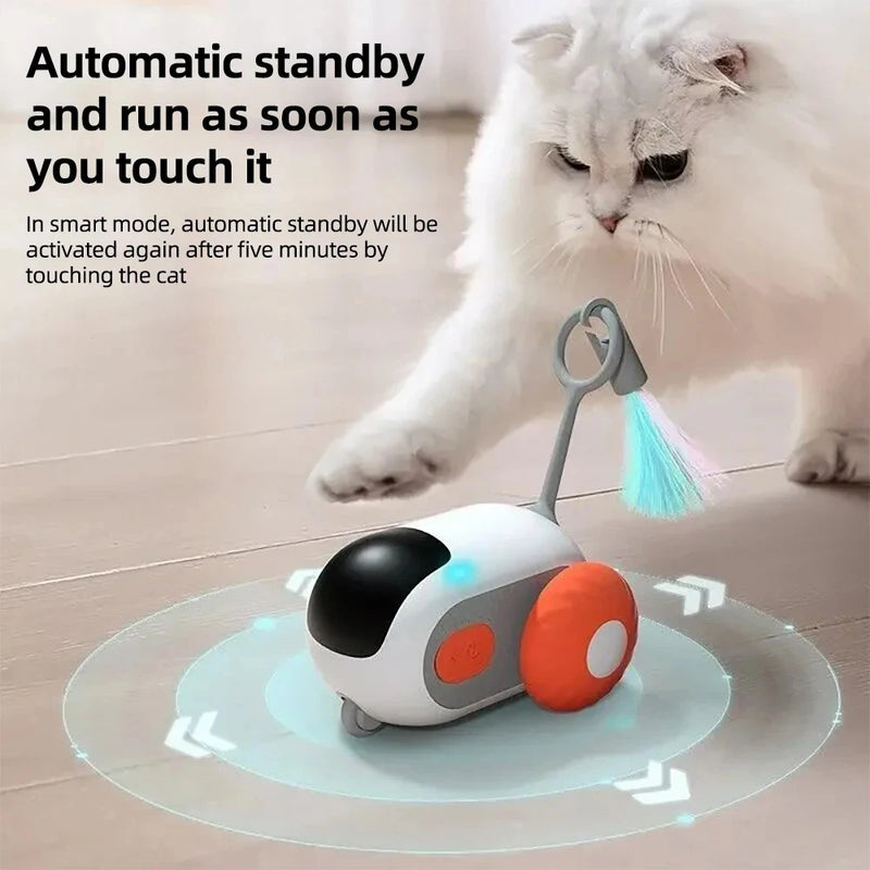 Smart Cat Toy – Carro Automático com Controle Remoto para Gatos e Cães