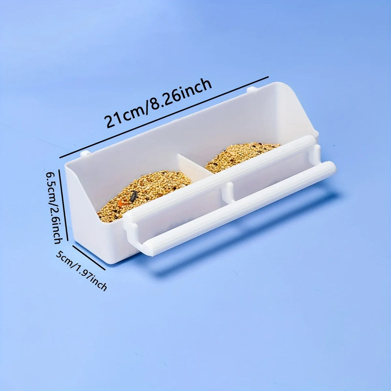 Comedouro Duplo com Suporte para Pássaros