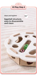 Brinquedo de Puzzle para Gatos – Caixa com Bolinha e Exercício Indoor