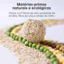 Areia de Gato Tofu Desodorizante 2,5 kg – Aglomeração Rápida, Natural e Descártavel no Vaso