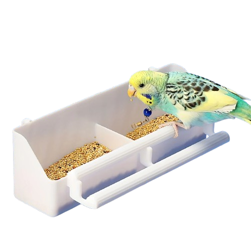 Comedouro Duplo com Suporte para Pássaros