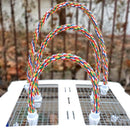 Poleiro de Corda Flexível para Pássaros – Colorido, Durável e Modelável