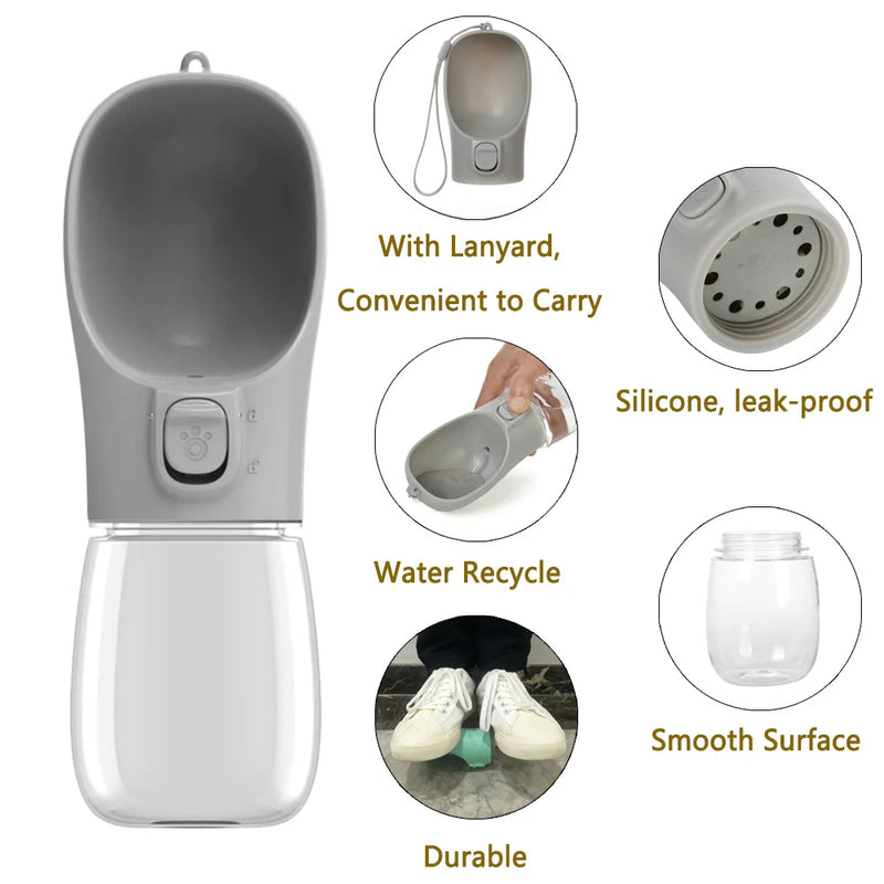 Garrafa Portátil para Água – Cães de Todos os Portes