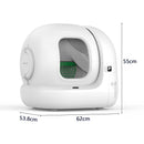 Caixa de Areia Automática para Gatos com Controle por Aplicativo e Limpeza Inteligente