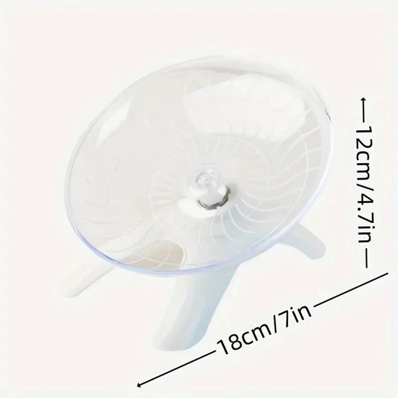 Disco de Corrida Silencioso para Hamster – Exercício Transparente para Pequenos Animais