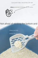 Pá Coletora com Base para Limpeza de Areia de Gato