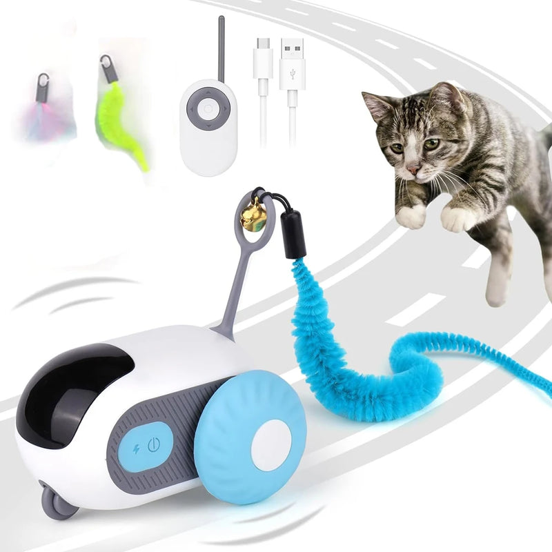 Smart Cat Toy – Carro Automático com Controle Remoto para Gatos e Cães