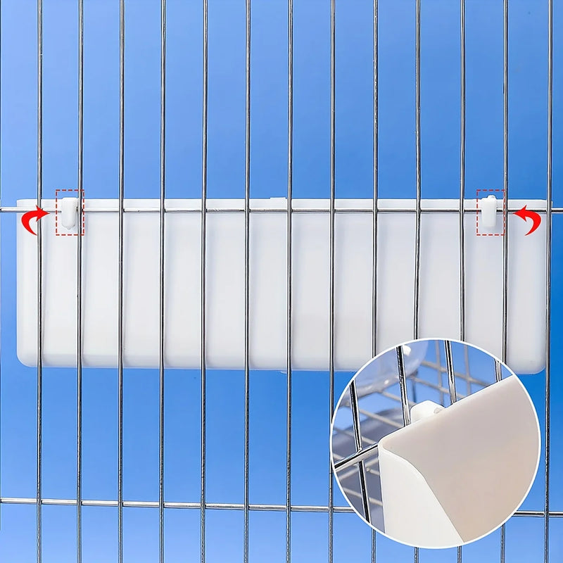 Comedouro Duplo com Suporte para Pássaros