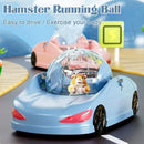 Bola de Corrida Transparente para Hamster – Extra Grande com Design Estilo Carro Esportivo